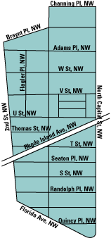 Map of Bloomingdale